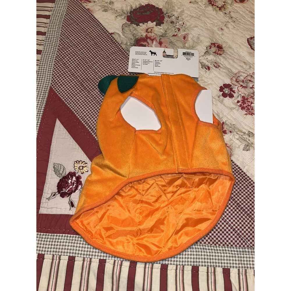 Pumpkin Dog Costume , Medium , Hoodie , Halloween - Picture 3 of 3